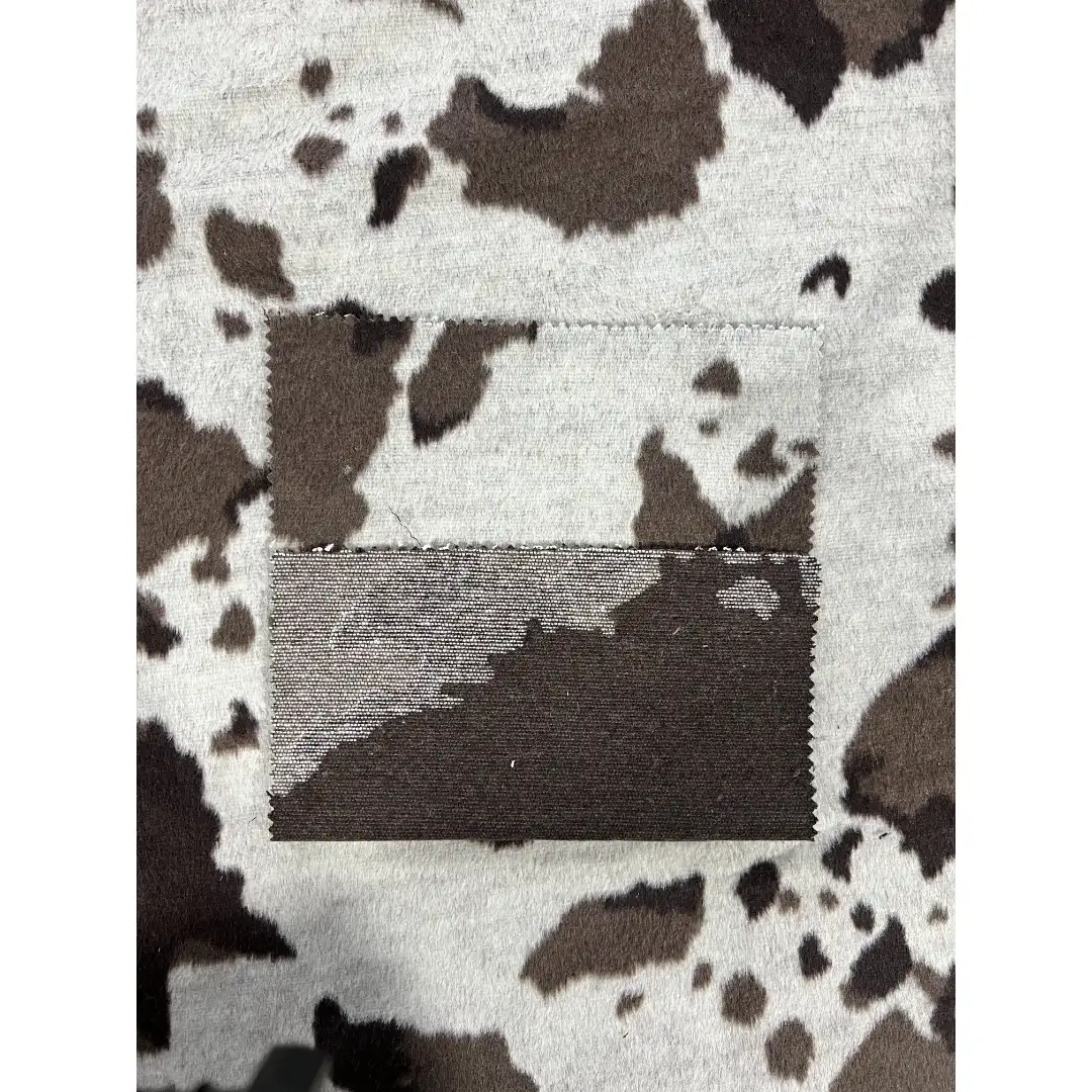 China Fabric for Blazer,Suit,Skirt Woolen Jacquard Woolen Chemical Fiber 灰棕咖啡奶牛纹单顺 color buy from China wholesaler bulk order at wholesale price free worldwide shipping Alibaba