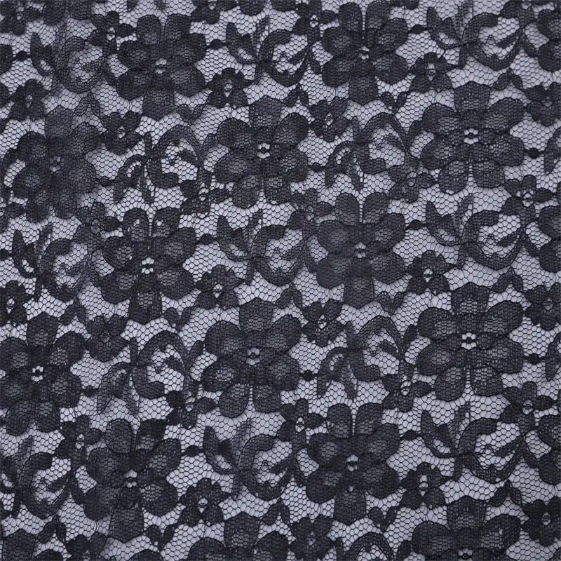 China Fabric for Skirt Lace Knit Fabric Polyester Black color buy from China wholesaler bulk order at wholesale price free worldwide shipping Alibaba