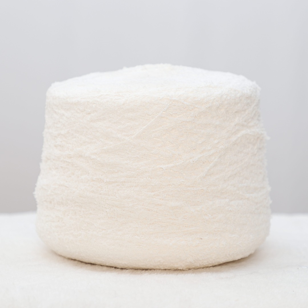 China Yarn for Dresses (Cardigan Button) (Sweater),Ladies Vest (Sweater)  Teddy Yarn Fancy Yarn Polyester White color buy from China wholesaler bulk order at wholesale price free worldwide shipping Alibaba