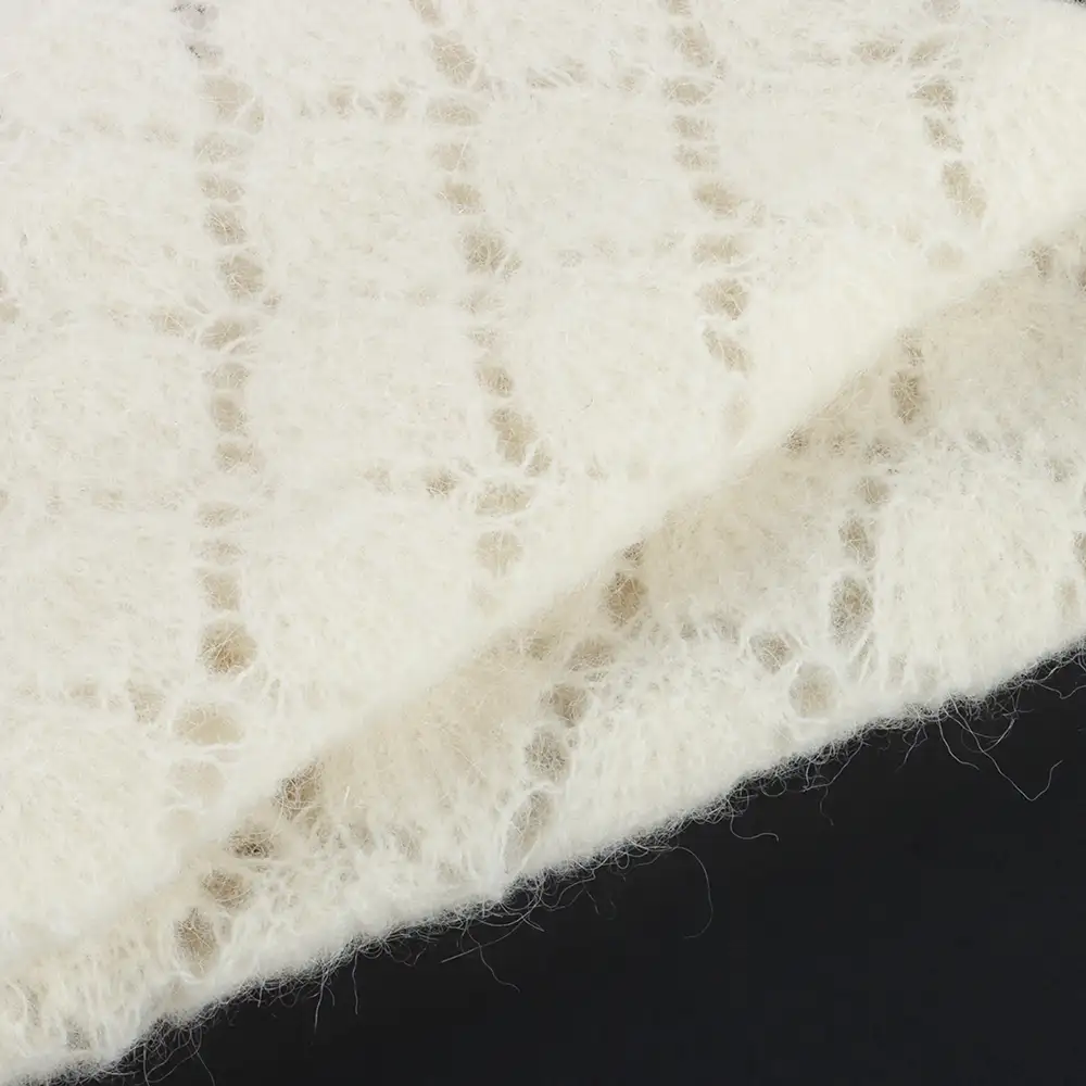 China Yarn for Dresses (Cardigan Open) (Sweater),Crop Top Pullover (Sweater) Mossy Yarn Fancy Yarn Recycled Polyester Spandex white color buy from China wholesaler bulk order at wholesale price free worldwide shipping Alibaba