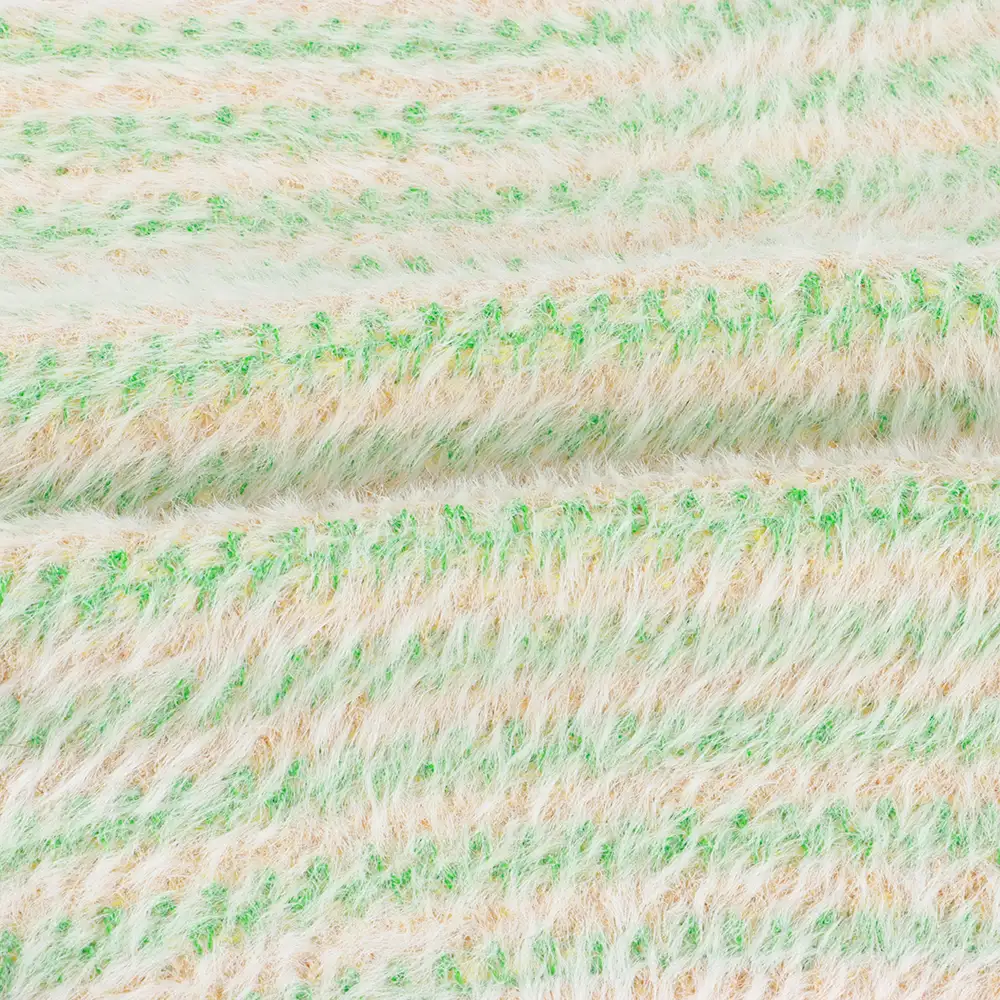 China Yarn for Sweaters Cat Feather Yarn Fancy Yarn green with yellow color buy in China wholesaler bulk order at wholesale price free worldwide shipping Alibaba