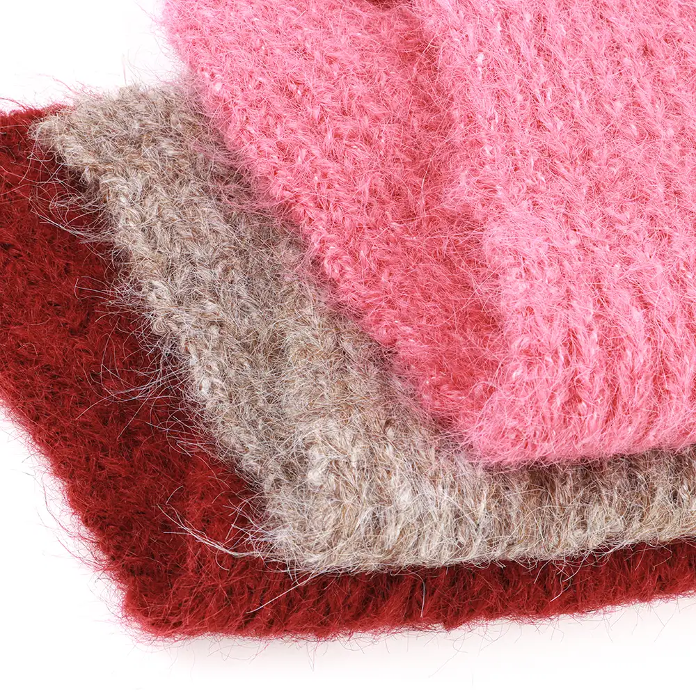 China Yarn for Open Cardigan (Sweater),Hoodie  (Sweater),Round Neck Pullover (Sweater) Mossy Yarn Fancy Yarn Recycled Polyester Nylon Polyester Wool Spandex brown/red/pink color buy from China wholesaler bulk order at wholesale price free worldwide shipping Alibaba