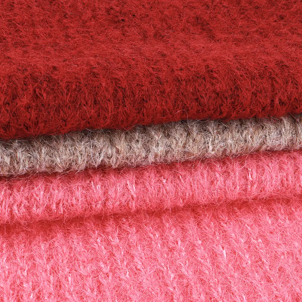 China Yarn for Open Cardigan (Sweater),Hoodie  (Sweater),Round Neck Pullover (Sweater) Mossy Yarn Fancy Yarn Recycled Polyester Nylon Polyester Wool Spandex brown/red/pink color buy from China wholesaler bulk order at wholesale price free worldwide shipping Alibaba