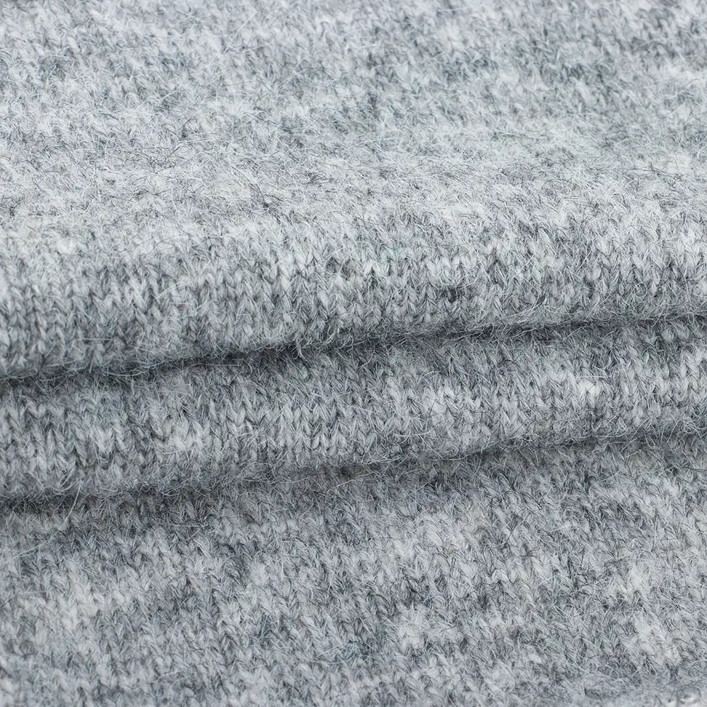 China Yarn for Open Cardigan (Sweater),Hoodie  (Sweater),Round Neck Pullover (Sweater) Mossy Yarn Fancy Yarn Recycled Polyester Nylon RWS Wool GREY color buy from China wholesaler bulk order at wholesale price free worldwide shipping Alibaba