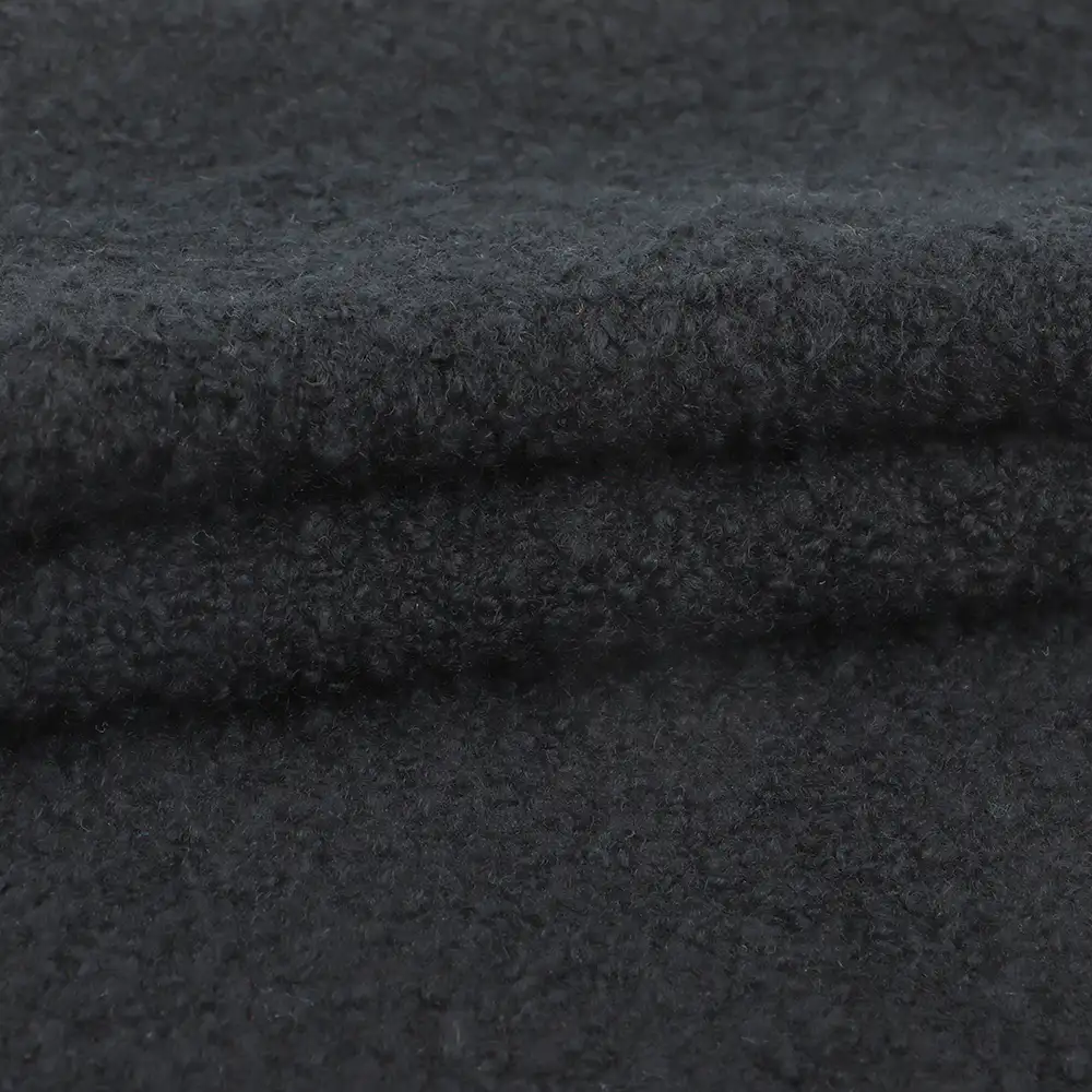 China Yarn for Knitted Jacket (Sweater),Hoodie  (Sweater),Half-Zipper Cardigan (Sweater) Boucle Yarn Fancy Yarn Cotton Wool Nylon Spandex BLACK color buy from China wholesaler bulk order at wholesale price free worldwide shipping Alibaba