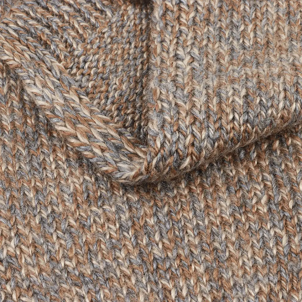 China Yarn for Knitted Jacket (Sweater),Hoodie  (Sweater),Half-Zipper Cardigan (Sweater) Woollen Spun Regular Yarn Recycled Polyester Wool grey/brown color buy from China wholesaler bulk order at wholesale price free worldwide shipping Alibaba