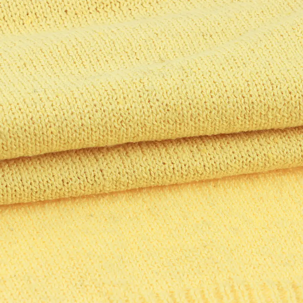 China Yarn for Dresses (Cardigan Open) (Sweater),Crop Top Pullover (Sweater) Ring Spun Regular Yarn Organic Cotton Recycled Polyester LIGHT YELLOW color buy from China wholesaler bulk order at wholesale price free worldwide shipping Alibaba