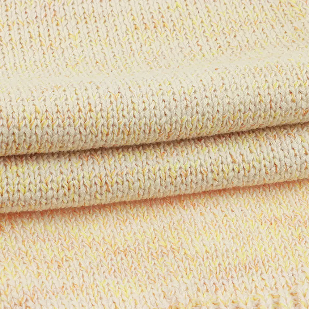 China Yarn for Ladies Vest (Sweater),Crop Top Pullover (Sweater),Dresses (Cardigan Button) (Sweater) Tubular Tape Yarn Fancy Yarn Cotton Polyester YELLOW WITH MELANGE color buy from China wholesaler bulk order at wholesale price free worldwide shipping Alibaba