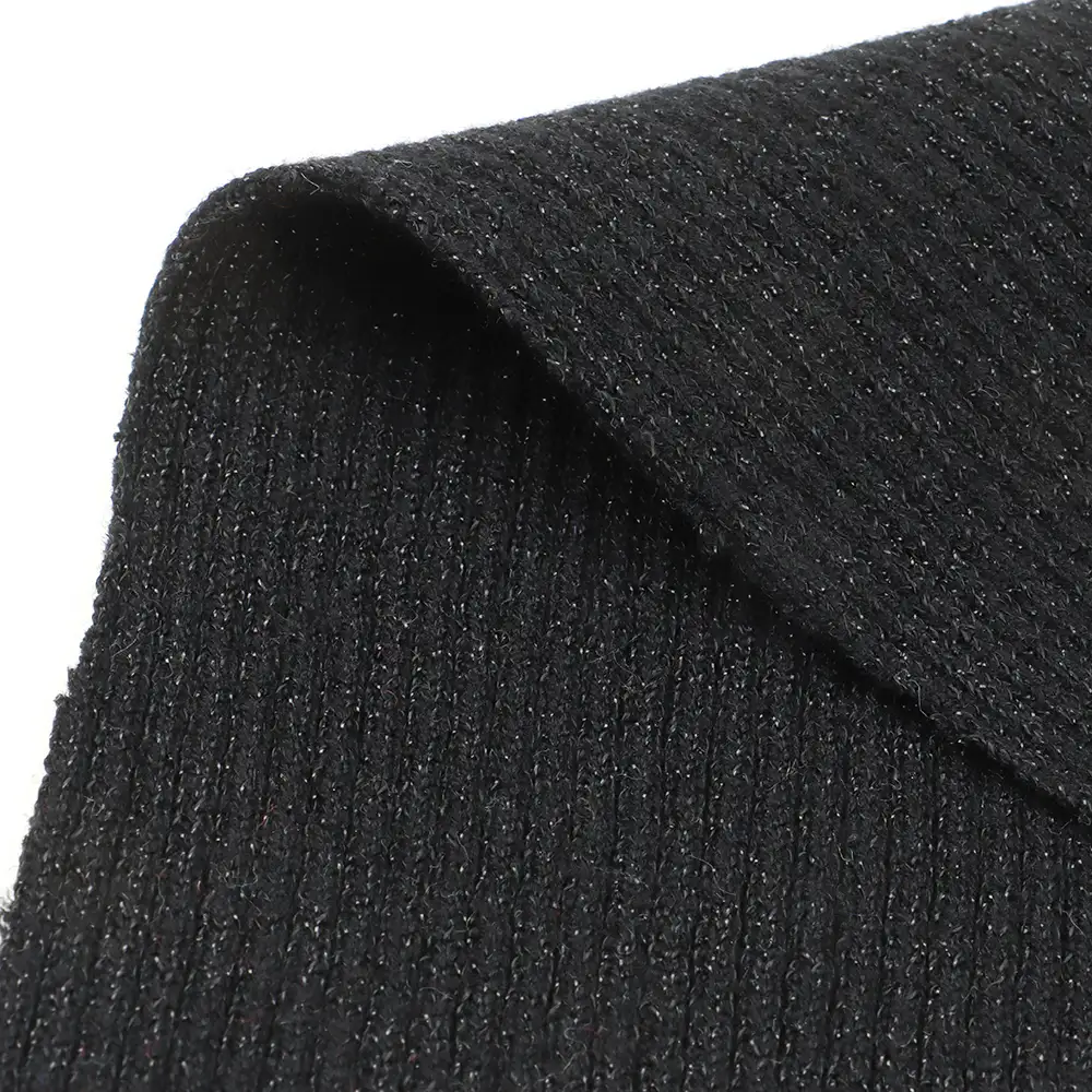 China Yarn for Knitted Jacket (Sweater),Hoodie  (Sweater),Half-Zipper Cardigan (Sweater) Twisted Yarn Twisted Yarn Viscose PBT Nylon BLACK+LUREX color buy from China wholesaler bulk order at wholesale price free worldwide shipping Alibaba