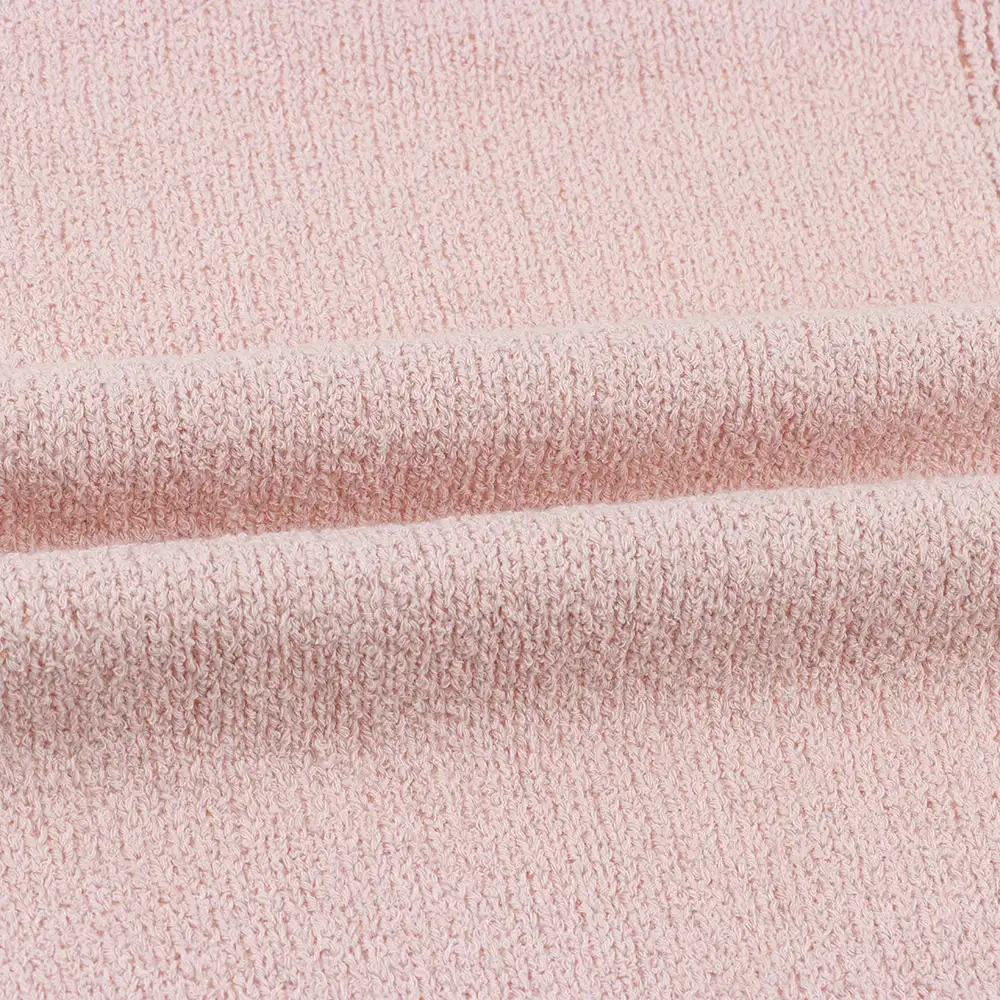 China Yarn for Hoodie  (Sweater),Polo T-shirt (Sweater), Full-Zipper Cardigan (Sweater) Boucle Yarn Fancy Yarn Organic Cotton Recycled Polyester GREY+PINK color buy from China wholesaler bulk order at wholesale price free worldwide shipping Alibaba