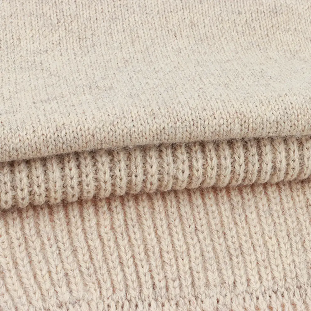 China Yarn for Knitted Jacket (Sweater),Hoodie  (Sweater),Half-Zipper Cardigan (Sweater) Woollen Spun Regular Yarn Recycled Nylon Recycled Polyester RWS Wool CAMEL MELANGE color buy from China wholesaler bulk order at wholesale price free worldwide shipping Alibaba