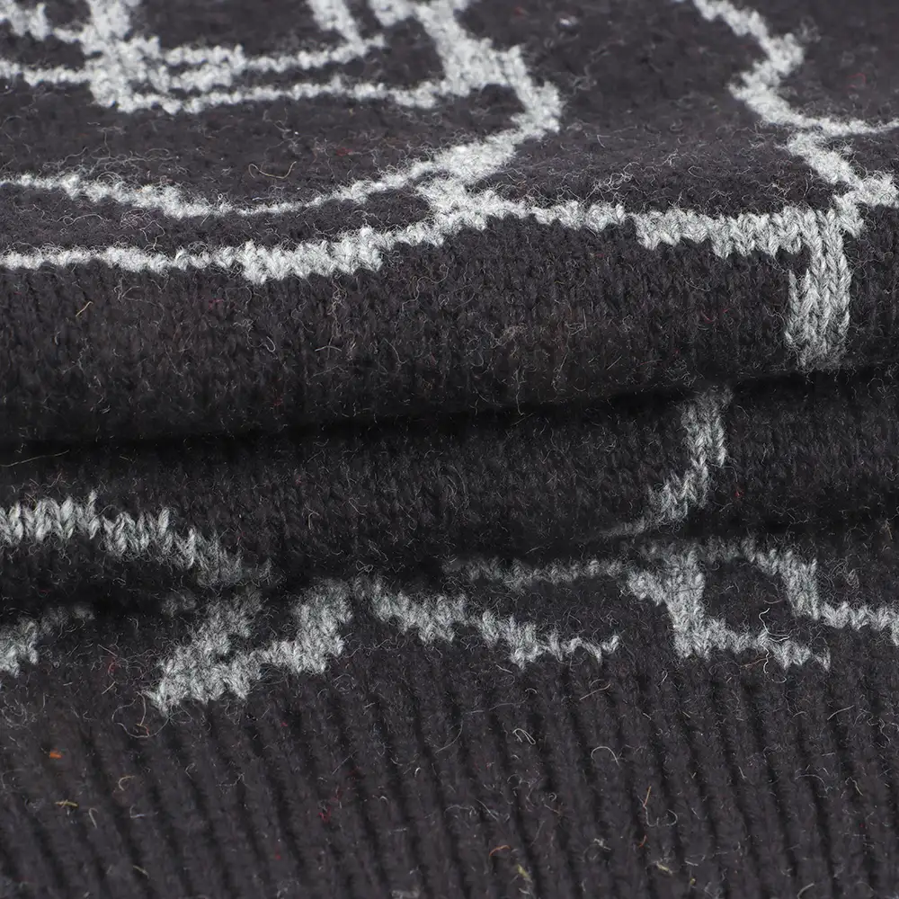 China Yarn for Knitted Jacket (Sweater),Hoodie  (Sweater),Half-Zipper Cardigan (Sweater) Woollen Spun Regular Yarn Cotton Nylon Wool BLACK+GRAY color buy from China wholesaler bulk order at wholesale price free worldwide shipping Alibaba