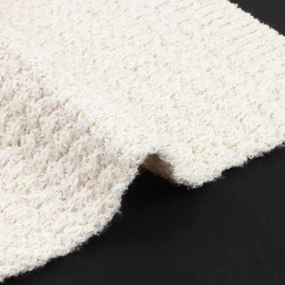 China Yarn for Polo T-shirt (Sweater),Crew Neck Pullover (Sweater),Half-Zipper Cardigan (Sweater) Mossy Yarn Fancy Yarn Polyester Cotton OFF-WHITE color buy from China wholesaler bulk order at wholesale price free worldwide shipping Alibaba