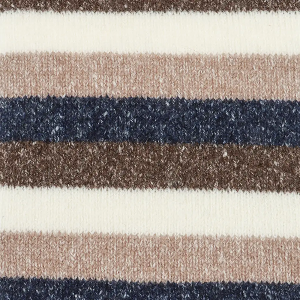 China Yarn for Polo T-shirt (Sweater),Crew Neck Pullover (Sweater),Half-Zipper Cardigan (Sweater) Mossy Yarn Fancy Yarn Recycled Polyester Polyester Cotton Acrylic Wool Spandex CREAM&BEIGE&BLUE&BROWN STRIPE color buy from China wholesaler bulk order at wholesale price free worldwide shipping Alibaba