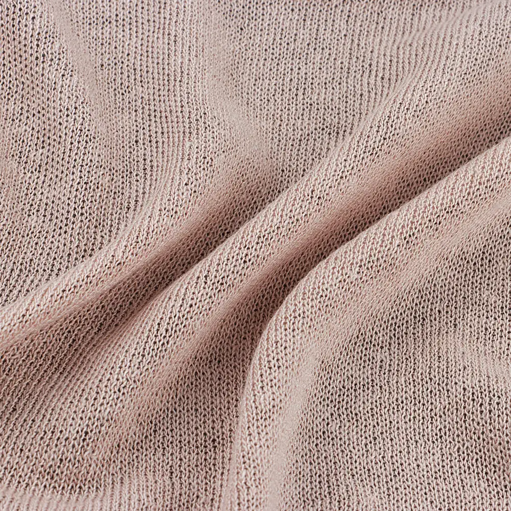 China Yarn for Dresses (Cardigan Open) (Sweater),Crop Top Pullover (Sweater) Ring Spun Regular Yarn Acrylic Lyocell Linen PINK-APRICOT color buy from China wholesaler bulk order at wholesale price free worldwide shipping Alibaba