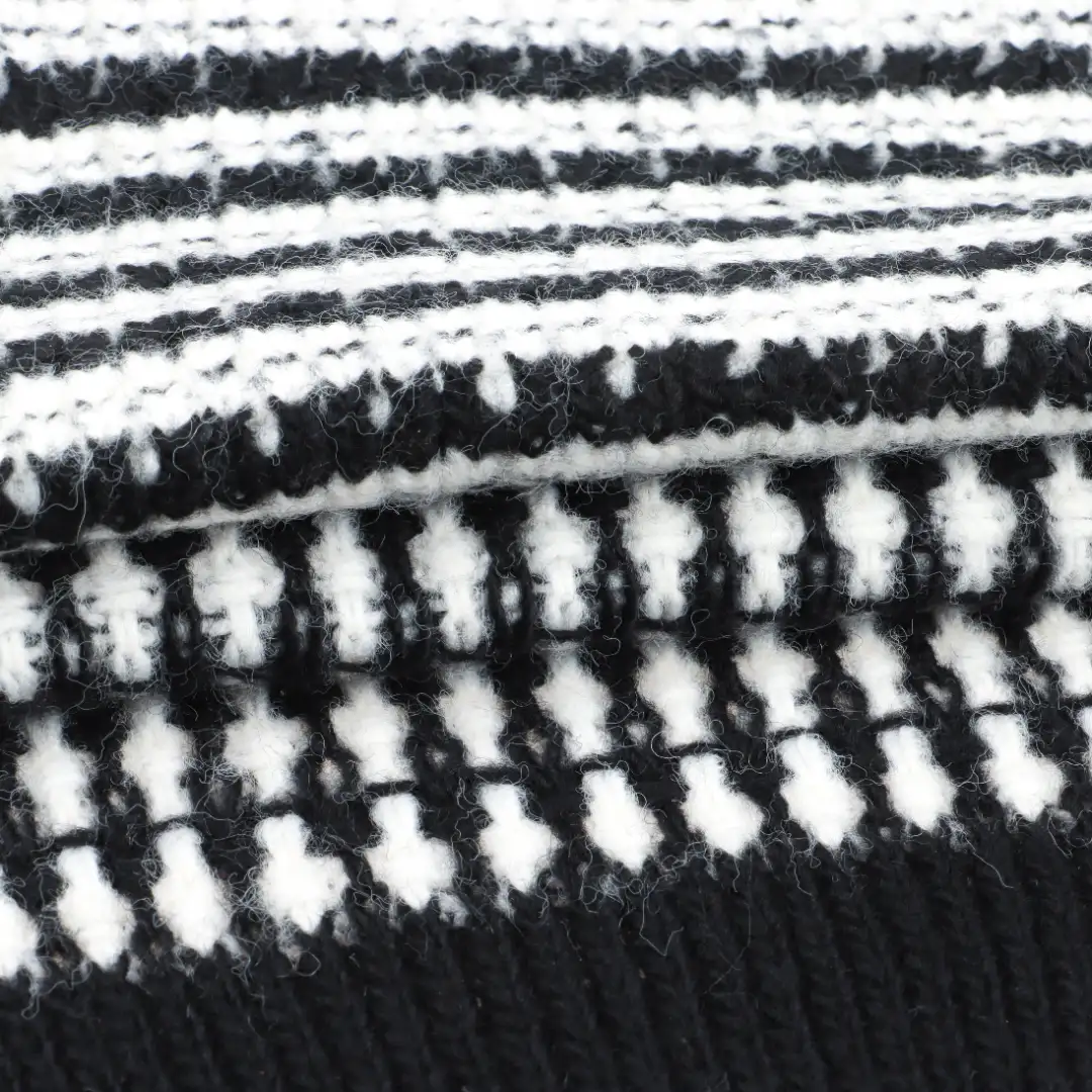 China Yarn for Hoodie  (Sweater),Polo T-shirt (Sweater), Full-Zipper Cardigan (Sweater) Air Spun Yarn Fancy Yarn Acrylic Recycled Polyester RWS Wool Black+White color buy from China wholesaler bulk order at wholesale price free worldwide shipping Alibaba