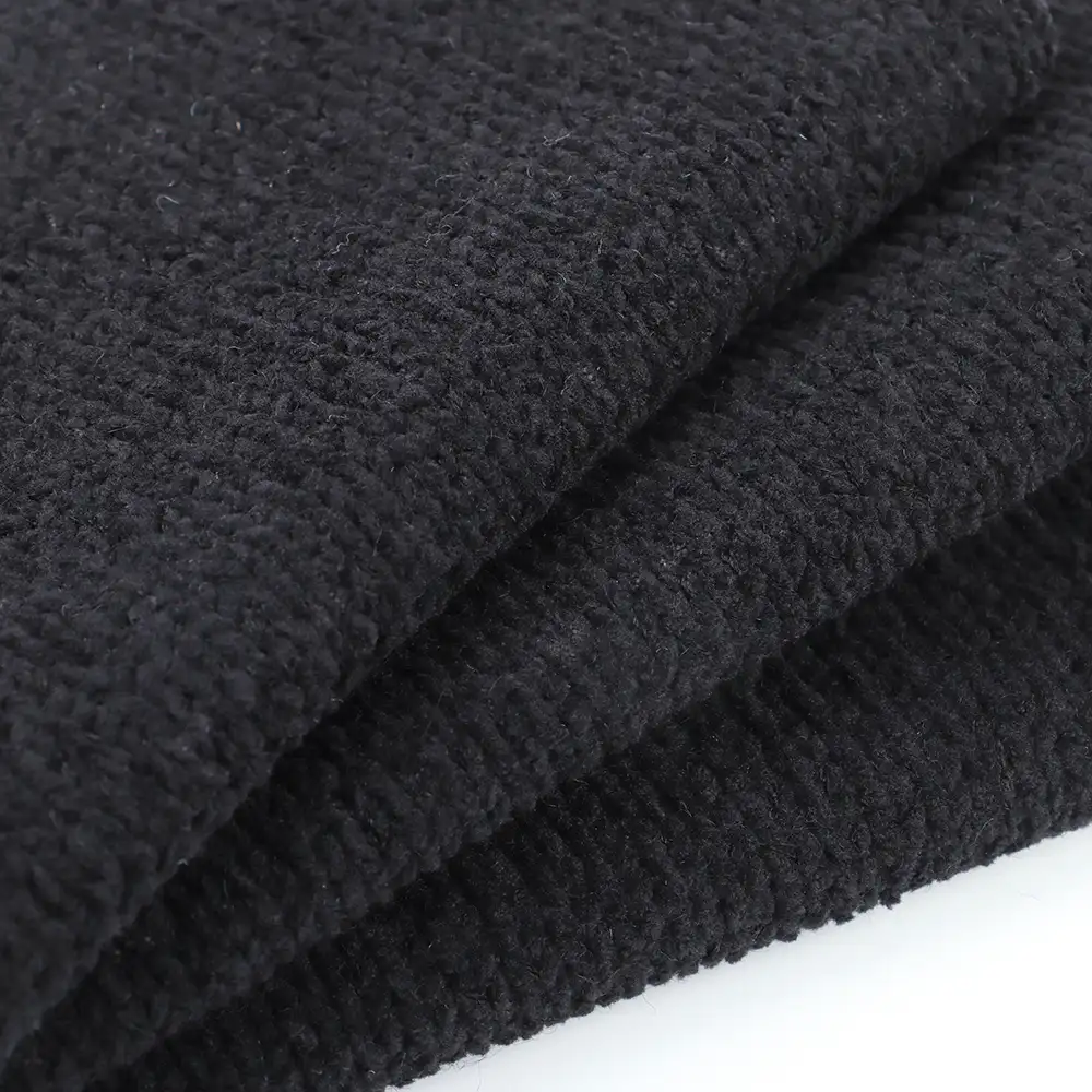 China Yarn for Dresses (Cardigan Open) (Sweater),Crop Top Pullover (Sweater) Shiny Chenille Fancy Yarn Polyester black color buy from China wholesaler bulk order at wholesale price free worldwide shipping Alibaba