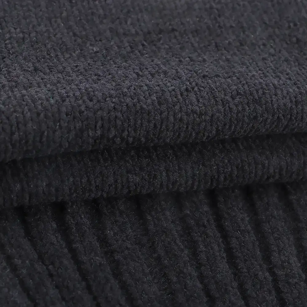 China Yarn for Crop Top Pullover (Sweater),Dresses (Cardigan Open) (Sweater) Shiny Chenille Fancy Yarn Polyester black color buy from China wholesaler bulk order at wholesale price free worldwide shipping Alibaba