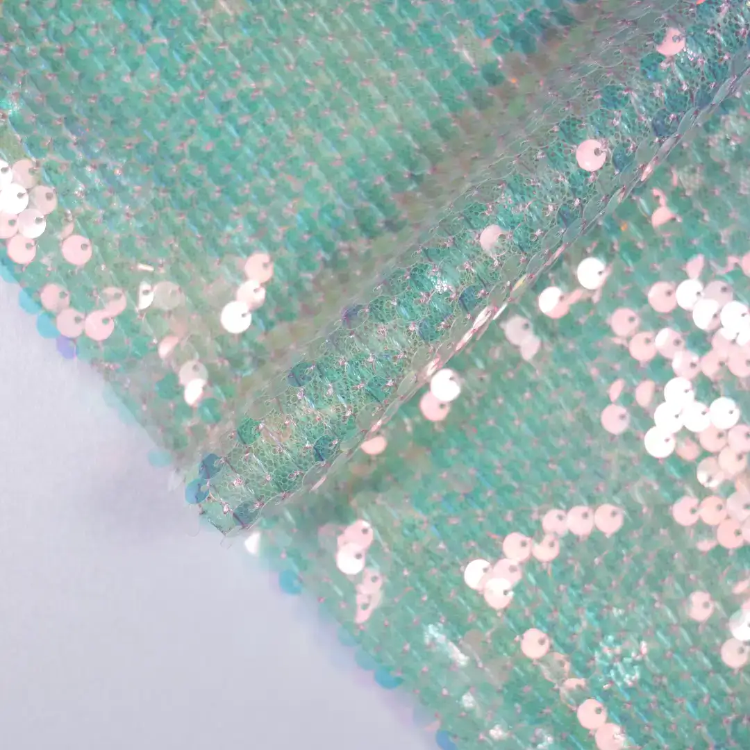 China Fabric for Skirt Poly Mesh schiffli Knit Fabric Polyester cyan color buy from China wholesaler bulk order at wholesale price free worldwide shipping Alibaba