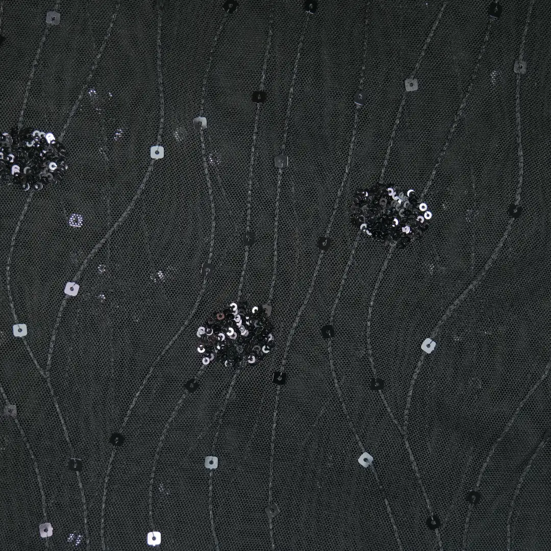 China Fabric for Skirt,Interlining Poly Mesh schiffli Knit Fabric Polyester Elastane black color buy from China wholesaler bulk order at wholesale price free worldwide shipping Alibaba