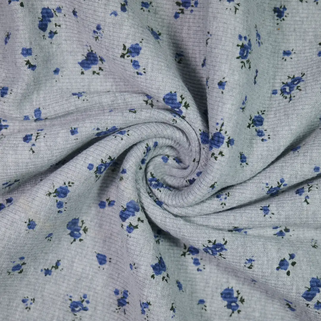 China Fabric for Skirt,Open Cardigan (Sweater),Long Sleeve Base Layer Top Rib Knit Fabric Cotton Polyester Spandex grey color buy from China wholesaler bulk order at wholesale price free worldwide shipping Alibaba