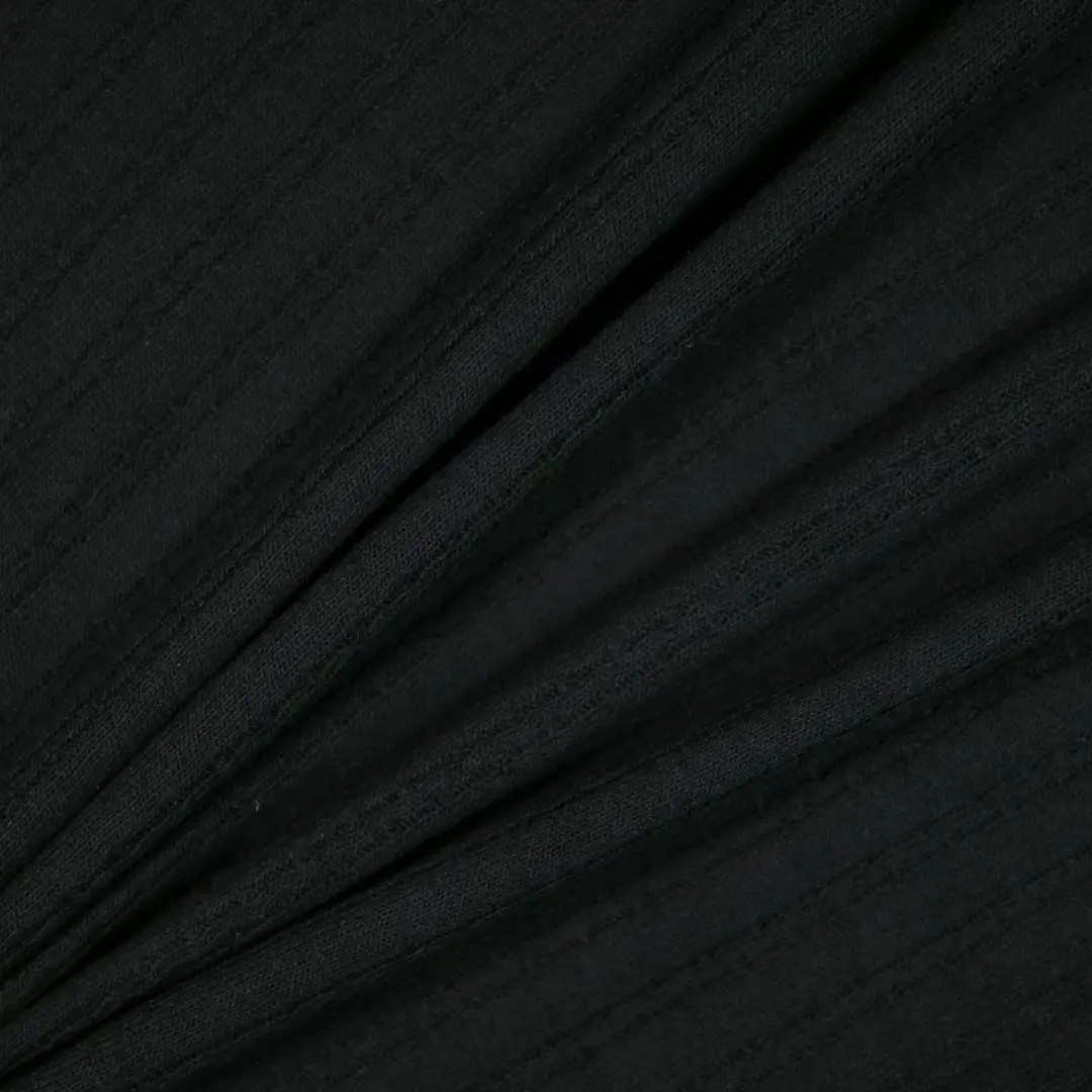 China Fabric for T-Shirt,Skirt,Strap Midi Dress Jacquard Knit Fabric Cotton Polyester Spandex balck color buy from China wholesaler bulk order at wholesale price free worldwide shipping Alibaba