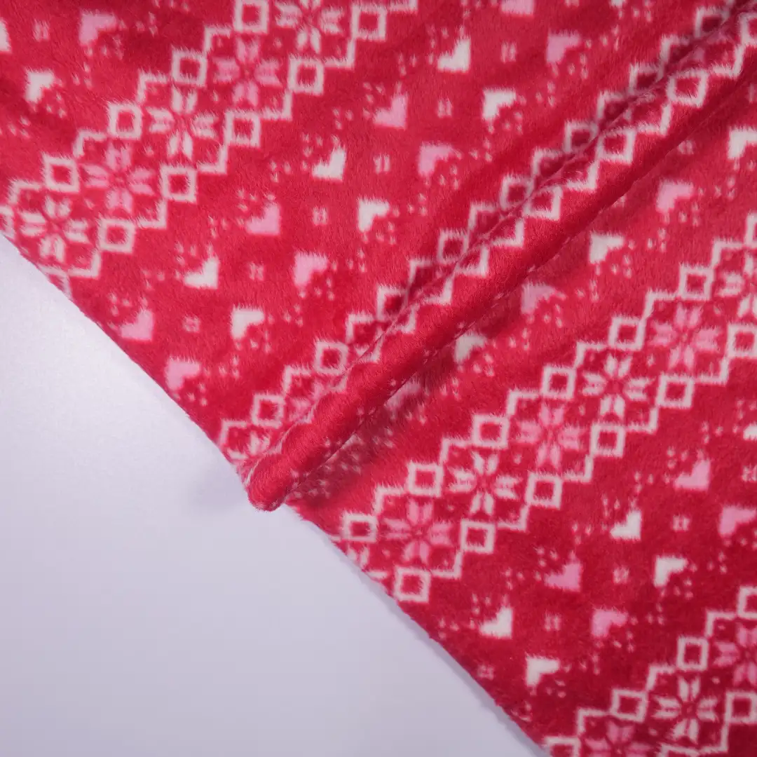 China Fabric for Skirt,Hoodie,Trench Coat Fleece Knit Fabric Polyester RED color buy from China wholesaler bulk order at wholesale price free worldwide shipping Alibaba