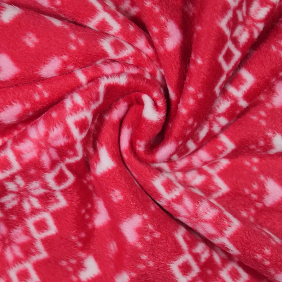 China Fabric for Skirt,Hoodie,Trench Coat Fleece Knit Fabric Polyester RED color buy from China wholesaler bulk order at wholesale price free worldwide shipping Alibaba