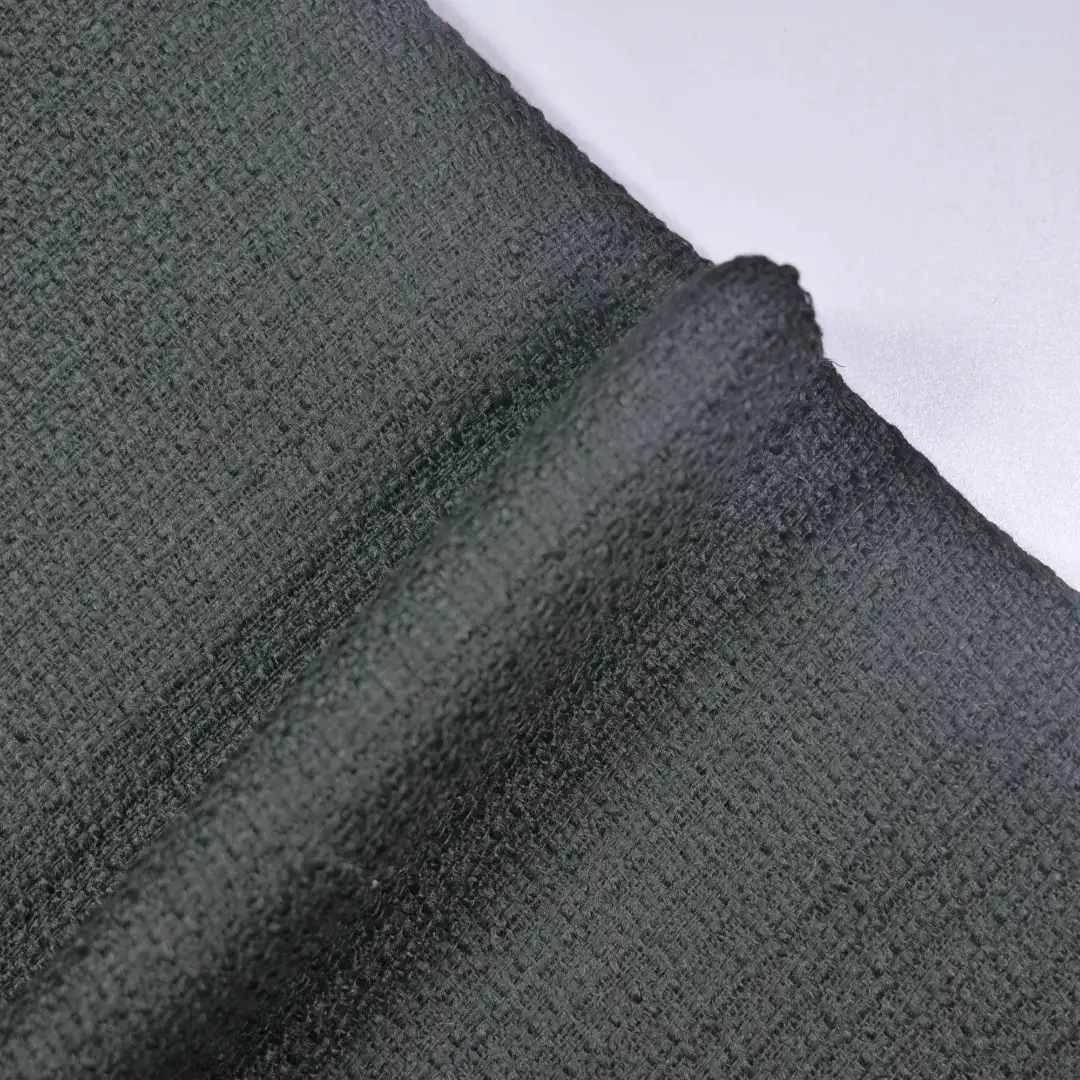 China Fabric for Skirt,Ladies Long Ruffle A-Line Skirt Chanel-Style Fabric Woolen Polyester black color buy from China wholesaler bulk order at wholesale price free worldwide shipping Alibaba