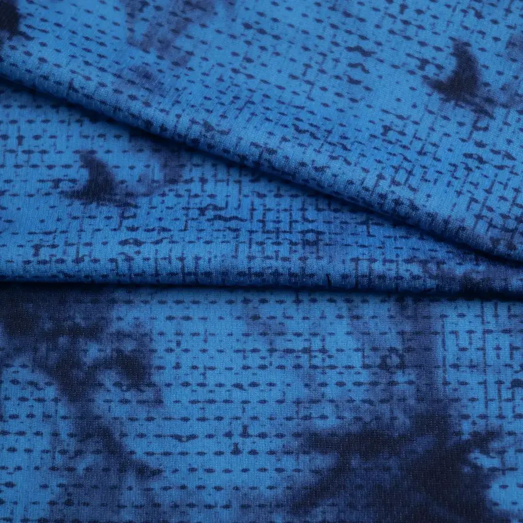 China Fabric for T-Shirt,Yoga Clothes,Sports Bras Mesh Knit Fabric Polyester Digital AOP color buy from China wholesaler bulk order at wholesale price free worldwide shipping Alibaba