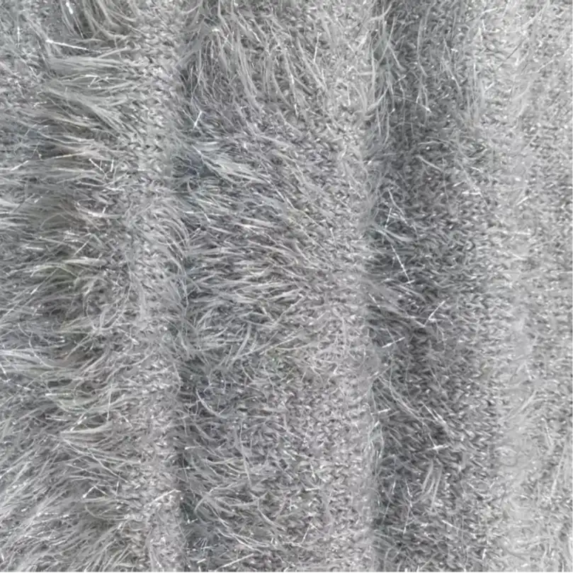 China Yarn for Half-Zipper Cardigan (Sweater),Knitted Jacket (Sweater),Round Neck Pullover (Sweater),Women's Pants (Sweater) Feather Yarn Fancy Yarn Nylon Lurex Grey color buy from China wholesaler bulk order at wholesale price free worldwide shipping Alibaba