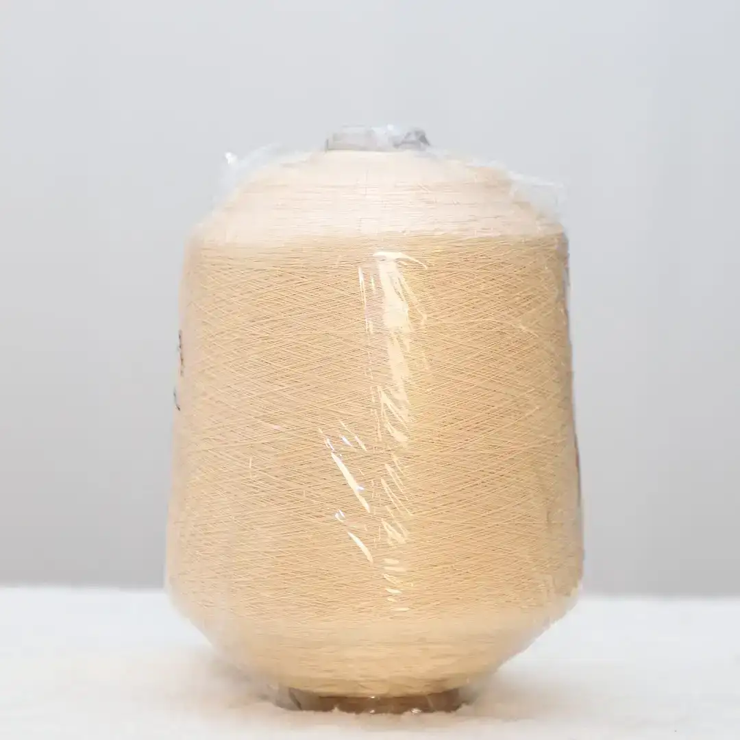 China Yarn for Ladies Vest (Sweater),Men’s Vest (Sweater),Women's Pants (Sweater),Roll Neck Jumper (Sweater) Double Twist Spun Regular Yarn FSC Vortex Viscose Nylon Khaki color buy from China wholesaler bulk order at wholesale price free worldwide shipping Alibaba