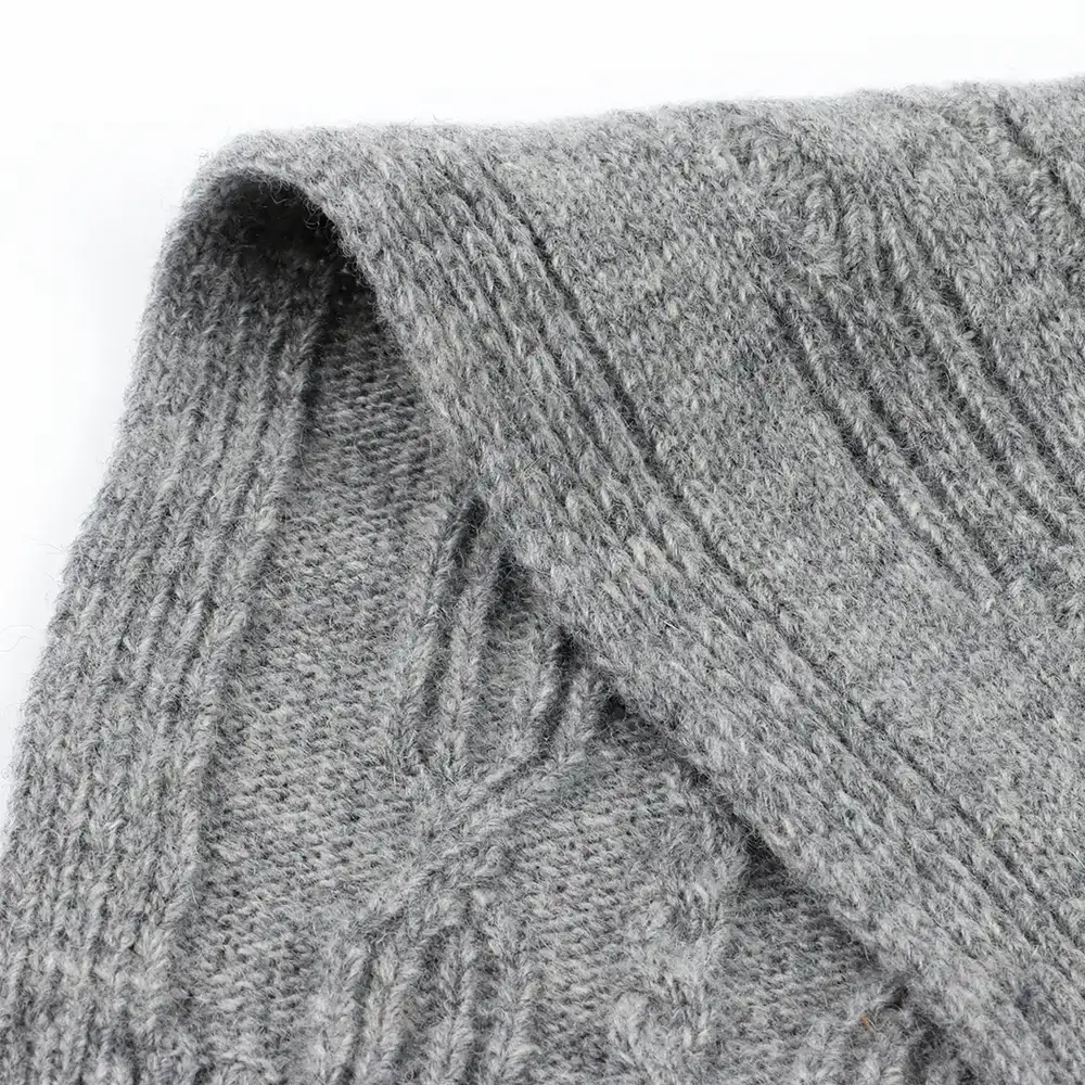 China Yarn for Open Cardigan (Sweater),Half-Zipper Cardigan (Sweater),Knitted Jacket (Sweater) Woollen Spun Regular Yarn Lambswool Nylon Grey color buy from China wholesaler bulk order at wholesale price free worldwide shipping Alibaba