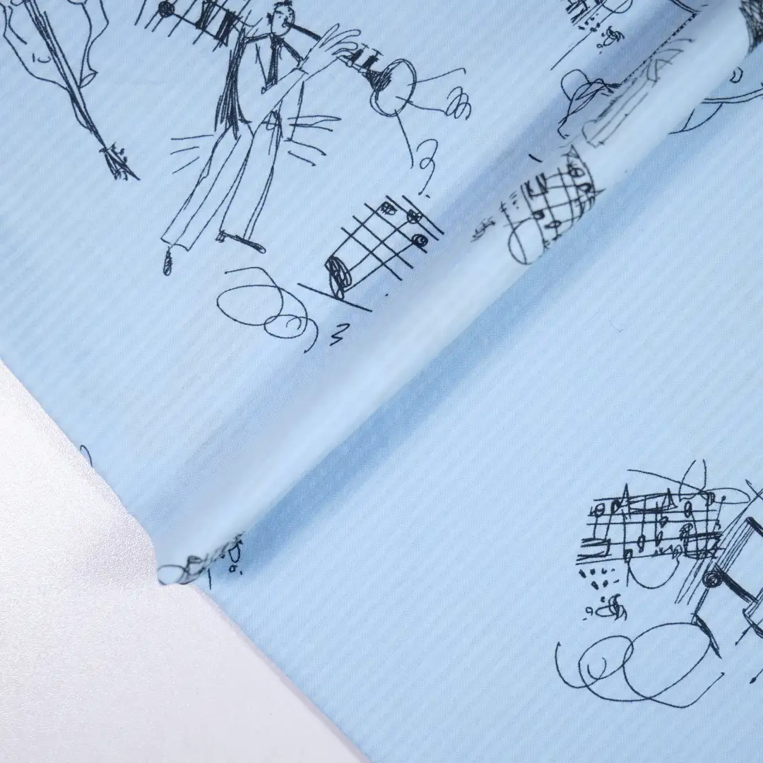 China Fabric for Blouse,Skirt,Loungewear Cotton Seersucker Natural Woven Fabric Cotton blue color buy from China wholesaler bulk order at wholesale price free worldwide shipping Alibaba