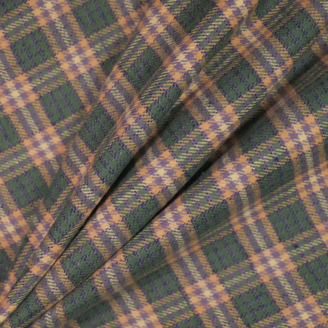 China Fabric for Shirt,Big Pockets Shirt Dress,Button Half-Placket Long Sleeve Shirt Yarn Dyed Check Natural Woven Fabric Cotton dark green -yellow color buy from China wholesaler bulk order at wholesale price free worldwide shipping Alibaba