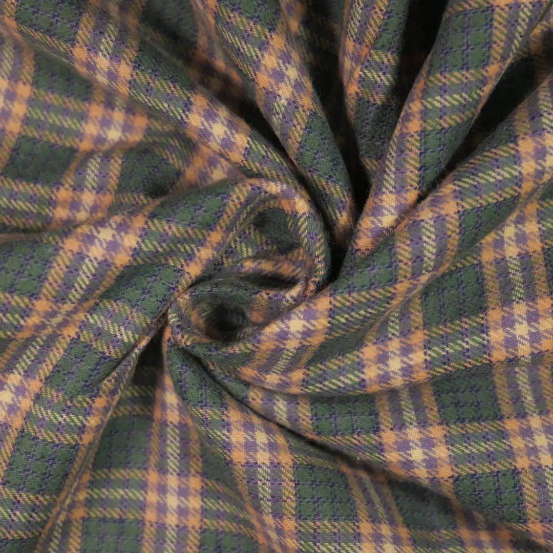 China Fabric for Shirt,Big Pockets Shirt Dress,Button Half-Placket Long Sleeve Shirt Yarn Dyed Check Natural Woven Fabric Cotton dark green -yellow color buy from China wholesaler bulk order at wholesale price free worldwide shipping Alibaba