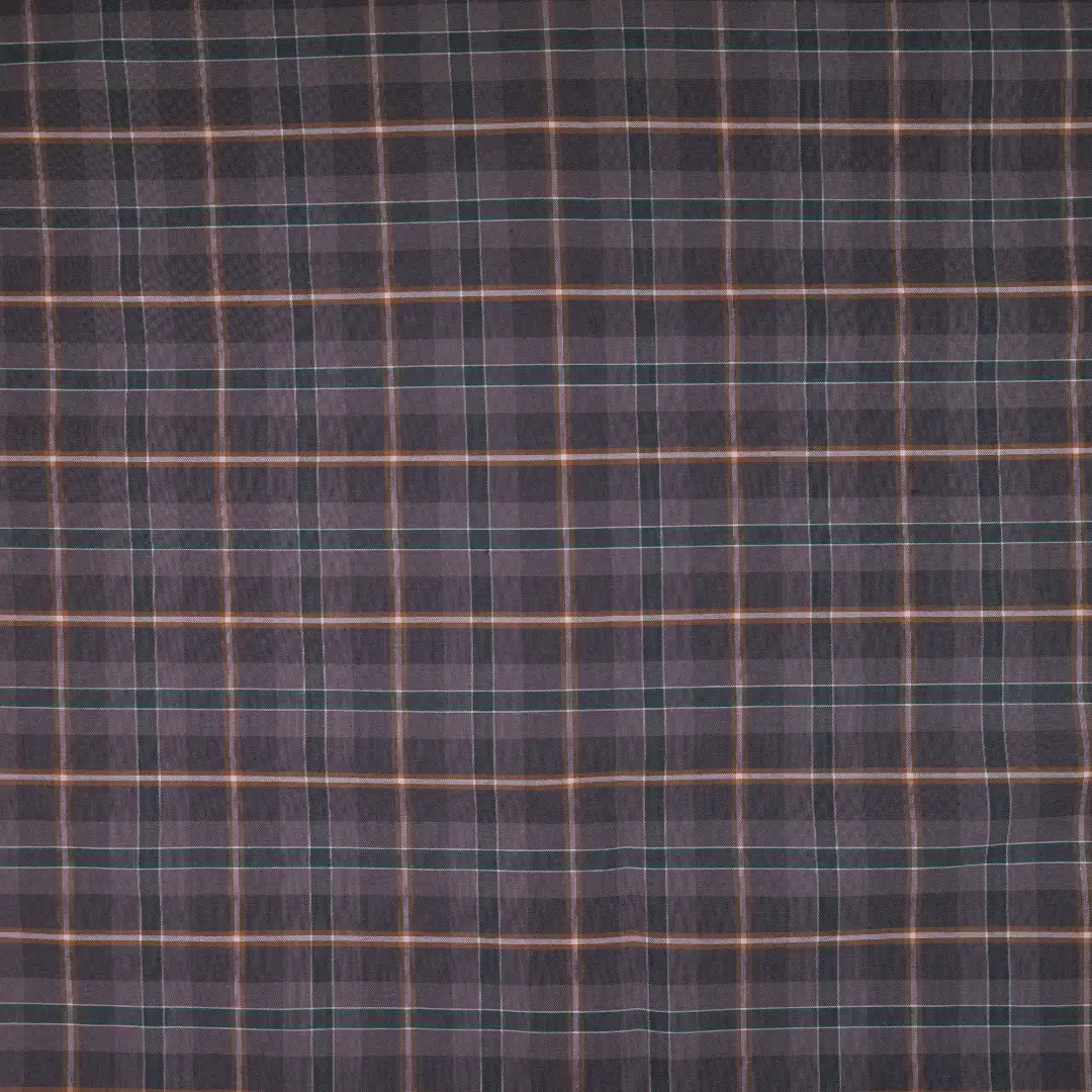 China Fabric for Shirt,Skirt,Sleeveless Waist Shirt Yarn Dyed Check Natural Woven Fabric Cotton grey-green-brown color buy from China wholesaler bulk order at wholesale price free worldwide shipping Alibaba