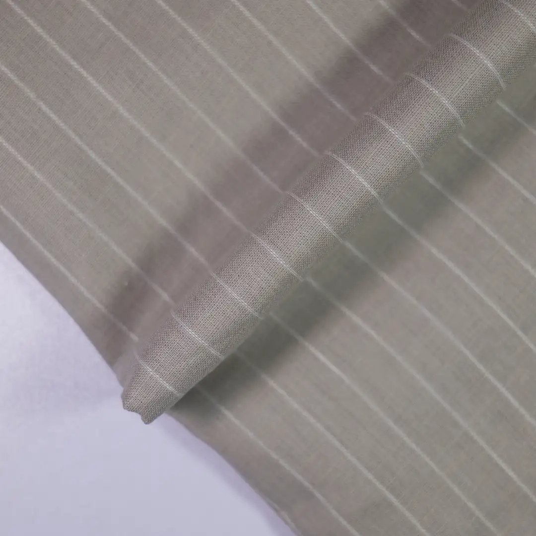 China Fabric for Shirt,Pants,Tank Top,Crop Top Linen/Cotton Plain Natural Woven Fabric Cotton Flax brown color buy from China wholesaler bulk order at wholesale price free worldwide shipping Alibaba