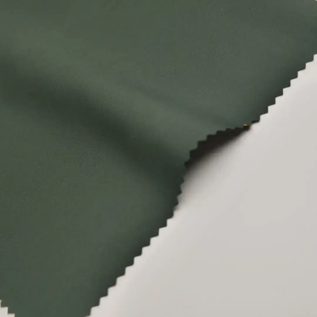 China Fabric for Down Jacket,Ski Suits Polyester Pongee Synthetic Woven Fabric Polyester Green color buy from China wholesaler bulk order at wholesale price free worldwide shipping Alibaba