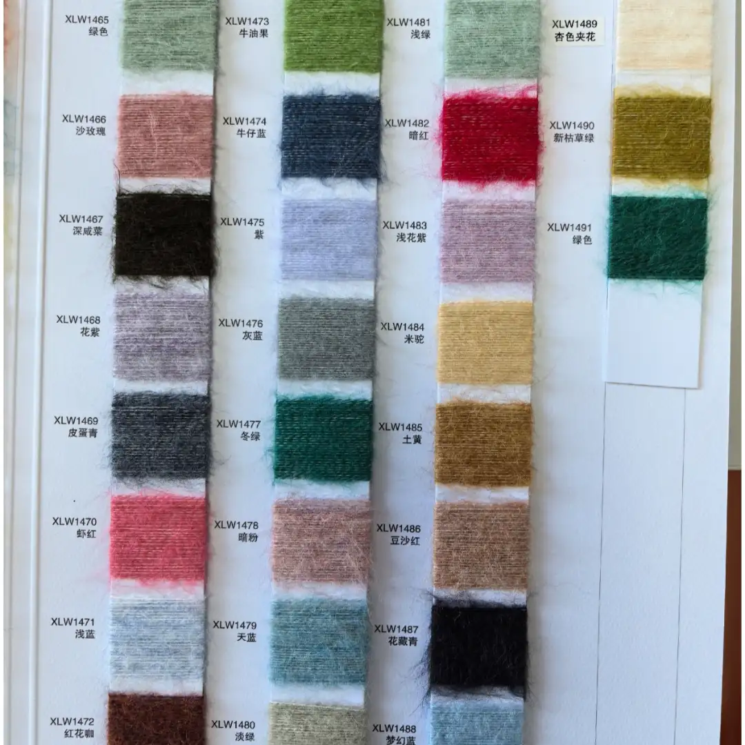 China Yarn for Open Cardigan (Sweater),Full-Zipper Cardigan (Sweater),Half-Zipper Cardigan (Sweater) Mossy Yarn Fancy Yarn Wool Acrylic Elastane Polyester XLW1413 color buy from China wholesaler bulk order at wholesale price free worldwide shipping Alibaba