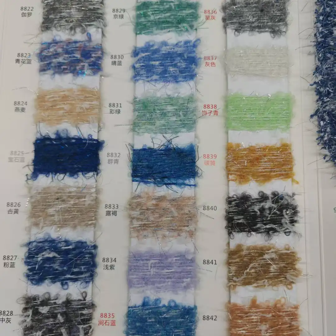 China Yarn for Open Cardigan (Sweater),Full-Zipper Cardigan (Sweater),Half-Zipper Cardigan (Sweater) Mossy Yarn Fancy Yarn Polyester Nylon Wool Spandex blue color buy from China wholesaler bulk order at wholesale price free worldwide shipping Alibaba