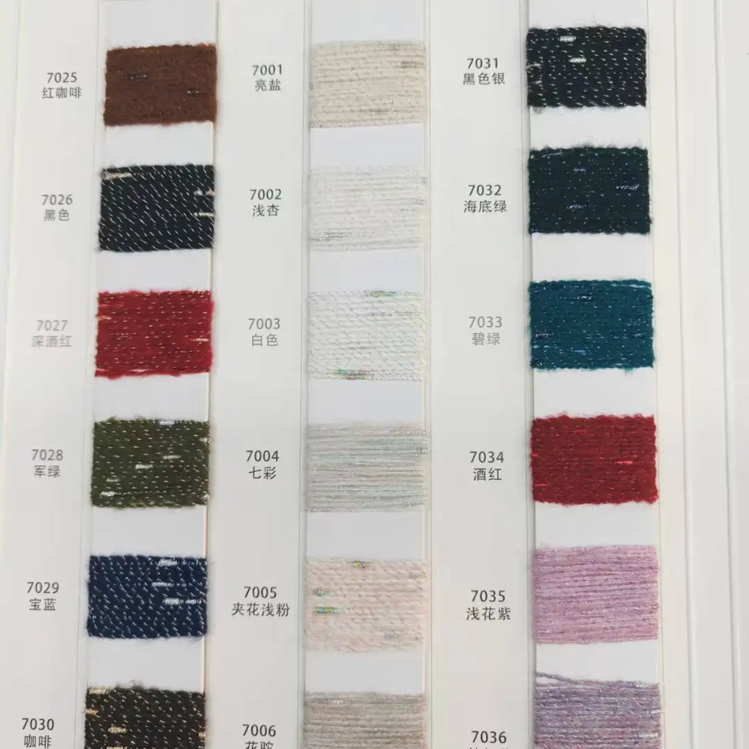 China Yarn for Full-Zipper Cardigan (Sweater),Half-Zipper Cardigan (Sweater),Shirt Long Sleeve Button (Sweater) Mossy Yarn Fancy Yarn Polyester Acrylic Lurex Spandex white，gray，brown color buy from China wholesaler bulk order at wholesale price free worldwide shipping Alibaba