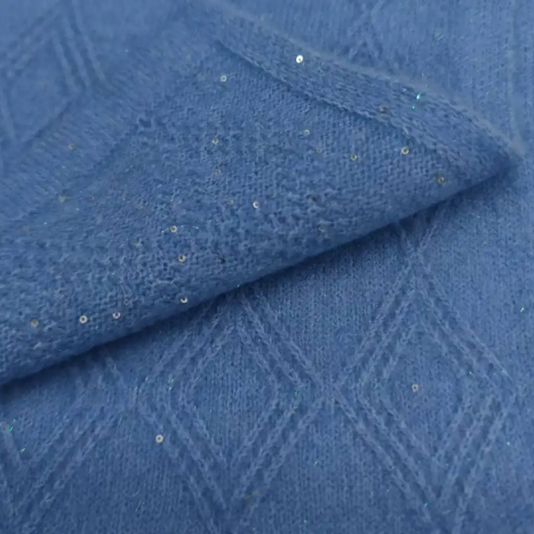 China Yarn for Open Cardigan (Sweater),Full-Zipper Cardigan (Sweater),Half-Zipper Cardigan (Sweater) Mossy Yarn Fancy Yarn Nylon Acrylic Lurex Polyester Metallic Gold Spandex blue color buy from China wholesaler bulk order at wholesale price free worldwide shipping Alibaba