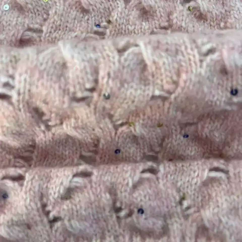 China Yarn for Crew Neck Pullover (Sweater),Dresses (Pullover) (Sweater),Skirt (Sweater),Roll Neck Jumper (Sweater) Mossy Yarn Fancy Yarn Wool Polyester Sequin pink+sparkling color buy from China wholesaler bulk order at wholesale price free worldwide shipping Alibaba