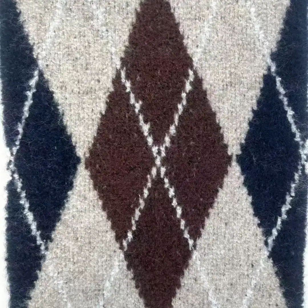 China Yarn for Ladies Vest (Sweater),Open Cardigan (Sweater),Hoodie  (Sweater),Knitted Leggings (Sweater),Men's Pants (Sweater) Mossy Yarn Fancy Yarn Wool Acrylic Polyester Nylon Elastane white+brown+deep blue color buy from China wholesaler bulk order at wholesale price free worldwide shipping Alibaba