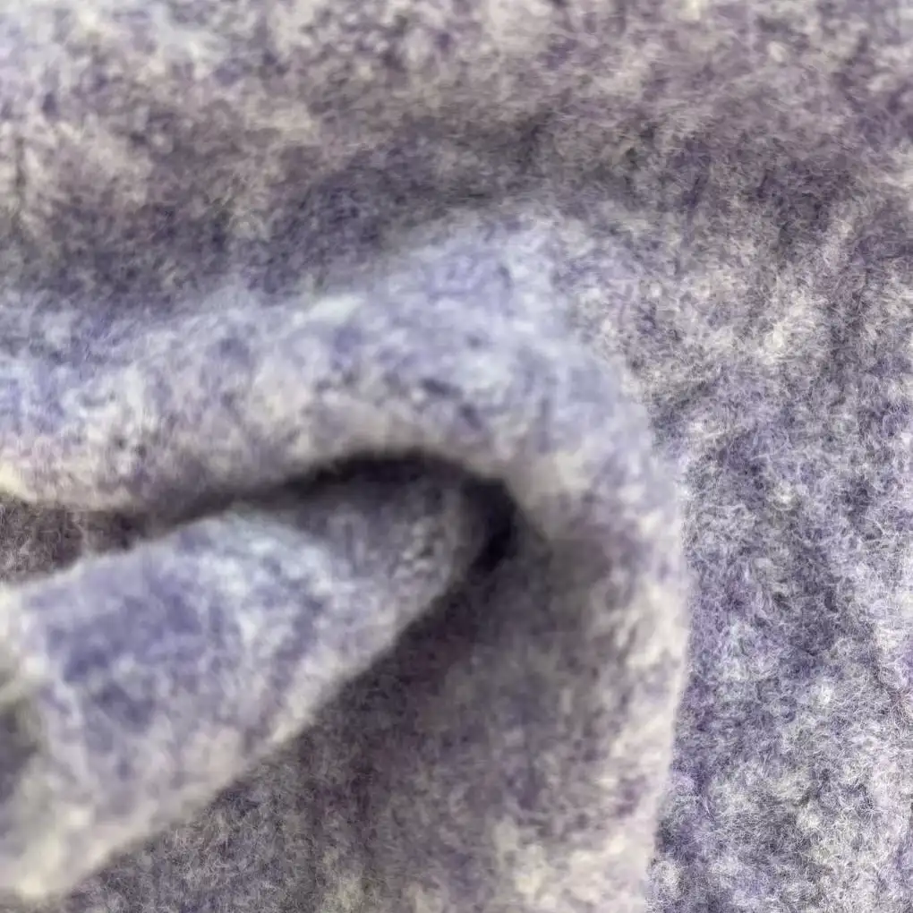 China Yarn for Hoodie  (Sweater),Roll Neck Jumper (Sweater),Scallop Trims Cardigan (Sweater),Fake Two-Piece Jumper (Sweater) Mossy Yarn Fancy Yarn Wool Nylon Acrylic Recycled Polyester Polyester Elastane PURPLE color buy from China wholesaler bulk order at wholesale price free worldwide shipping Alibaba