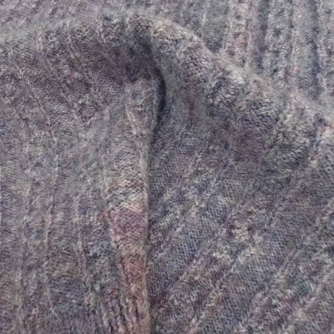 China Yarn for Open Cardigan (Sweater),Knitted Jacket (Sweater),Hoodie  (Sweater) Mossy Yarn Fancy Yarn Recycled Polyester Polyester Wool Spandex Purple Flower color buy from China wholesaler bulk order at wholesale price free worldwide shipping Alibaba