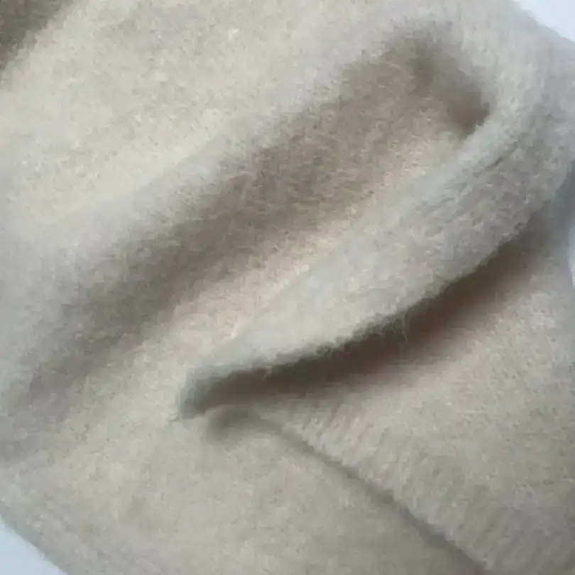 China Yarn for Open Cardigan (Sweater),Full-Zipper Cardigan (Sweater),Half-Zipper Cardigan (Sweater),Round Neck Pullover (Sweater) Mossy Yarn Fancy Yarn Tencel Wool Polyester beige color buy from China wholesaler bulk order at wholesale price free worldwide shipping Alibaba