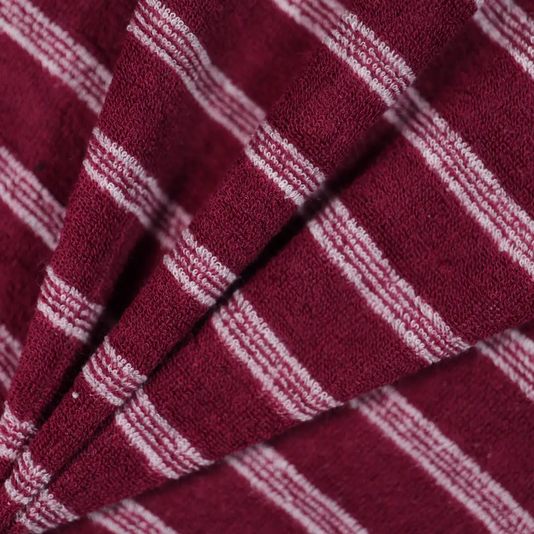 China Fabric for T-Shirt,Skirt,Long Sleeve Base Layer Top French Terry Knit Fabric Polyester dark red color buy from China wholesaler bulk order at wholesale price free worldwide shipping Alibaba