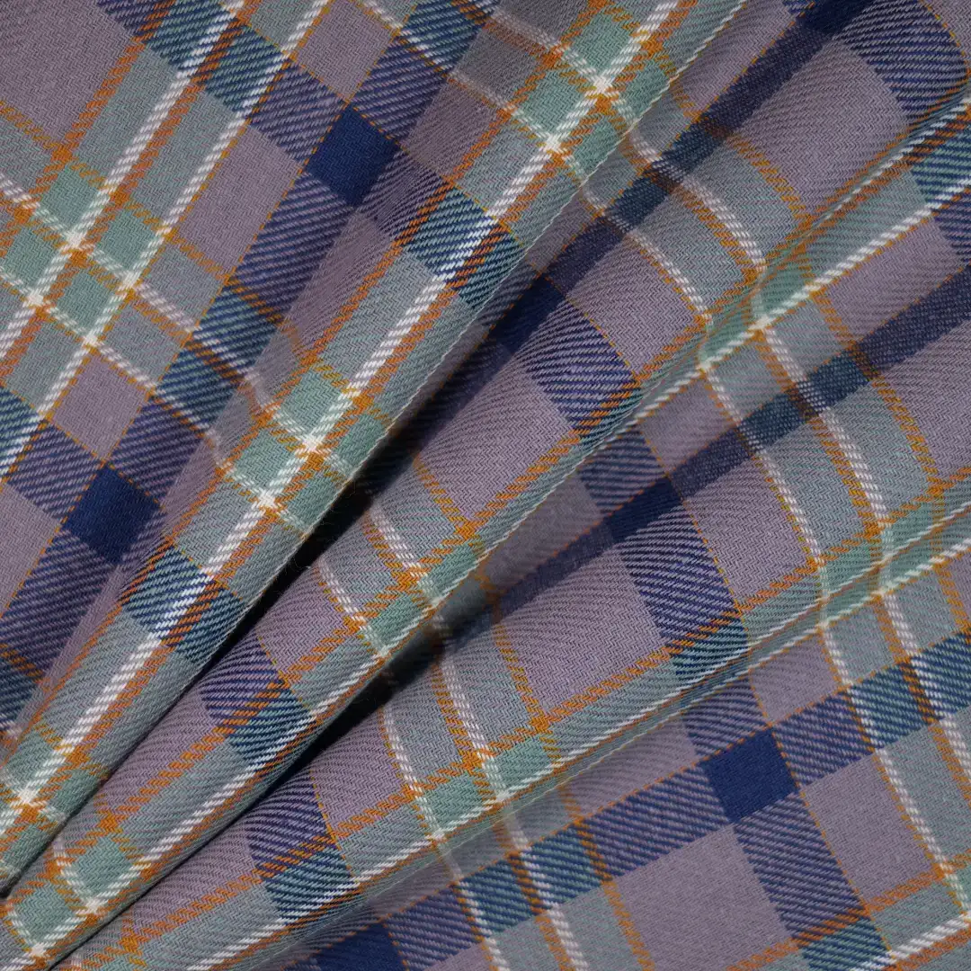 China Fabric for Shirt,Cropped V-Neck Shirt,V-Neck Short Sleeve Shirt V Yarn Dyed Check Natural Woven Fabric Cotton BLUAE GREY color buy from China wholesaler bulk order at wholesale price free worldwide shipping Alibaba